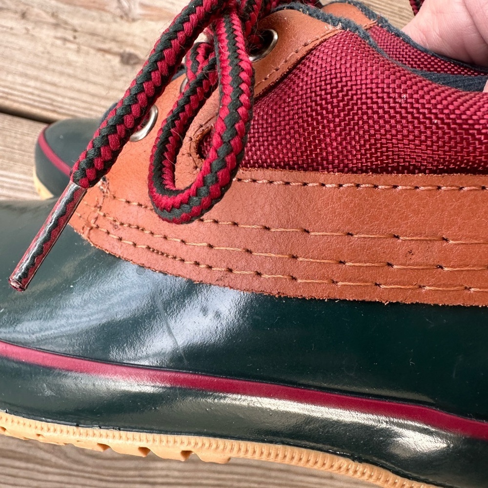 Woodstock Waterproof Green and Brown Duck Boots - Picture 10 of 10